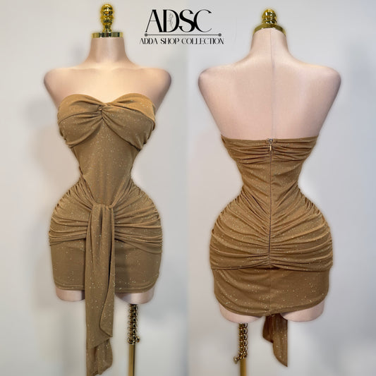 Vestido dorado glitter ✨