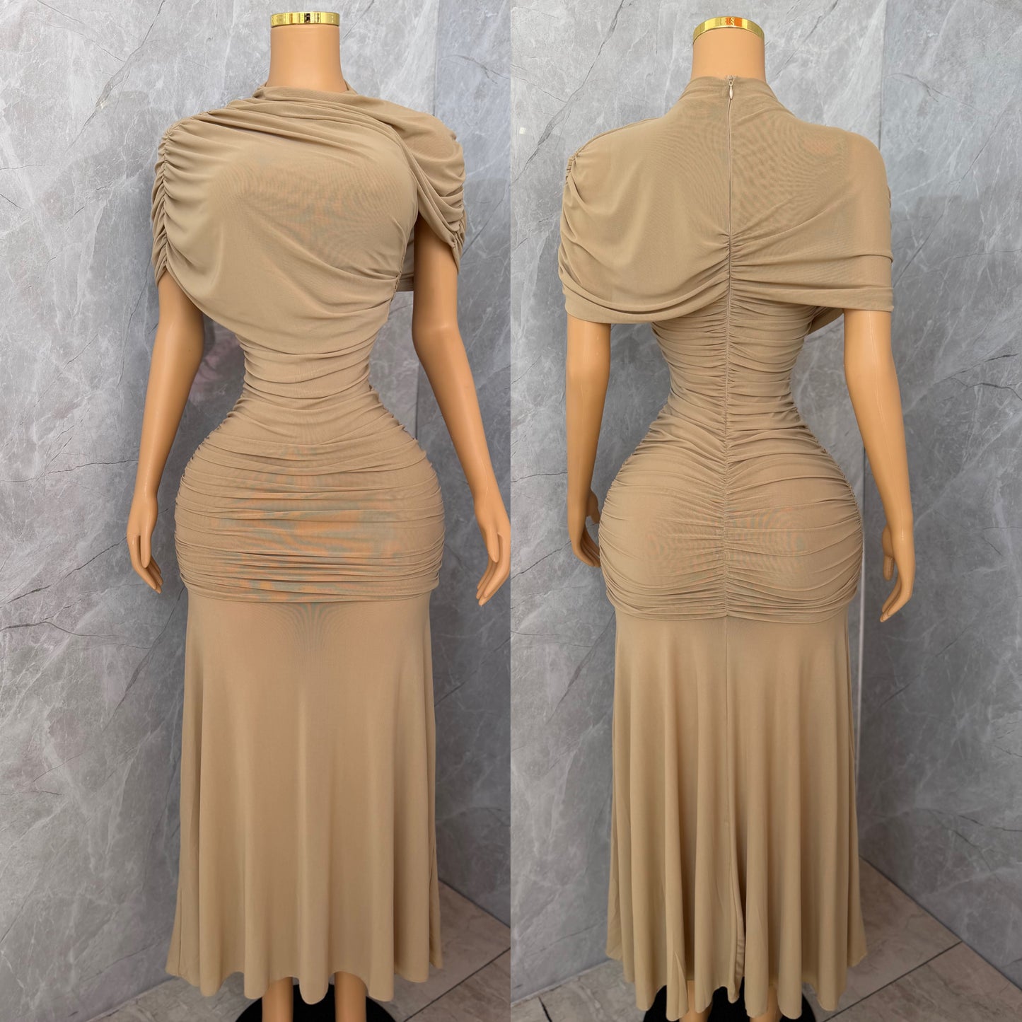 Vestido beige mesh ✨🤎