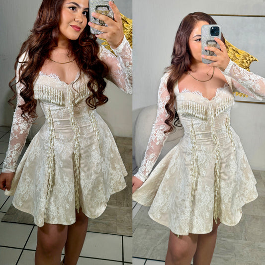 Vestido blanco encaje 🪽🤍