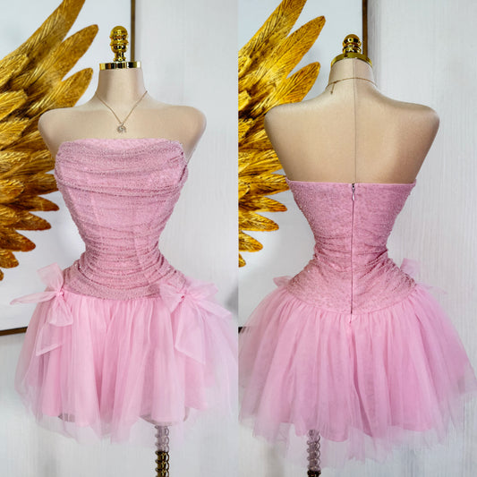 Vestido rosa tulle 🌸