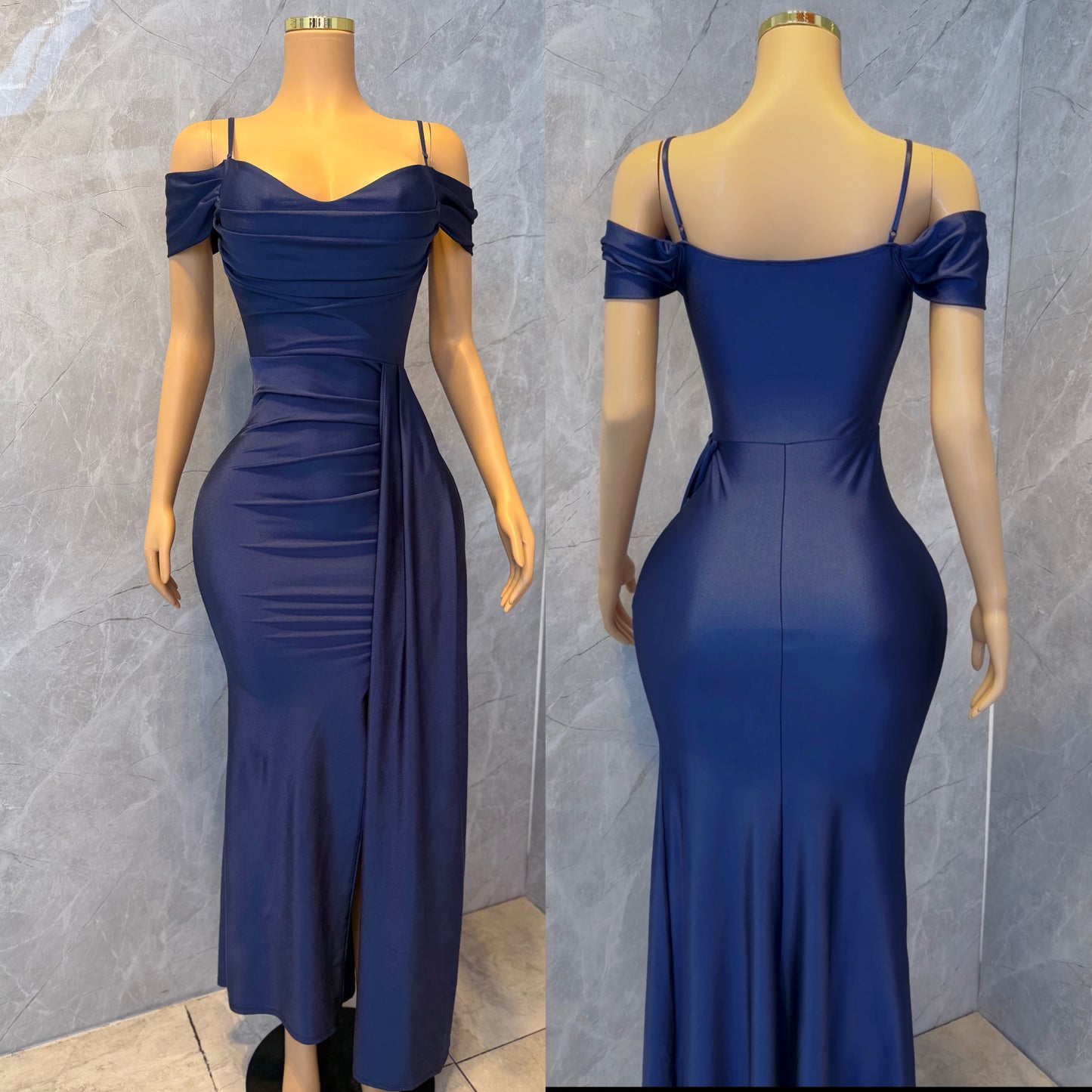 Vestido azul marino o licra 💙