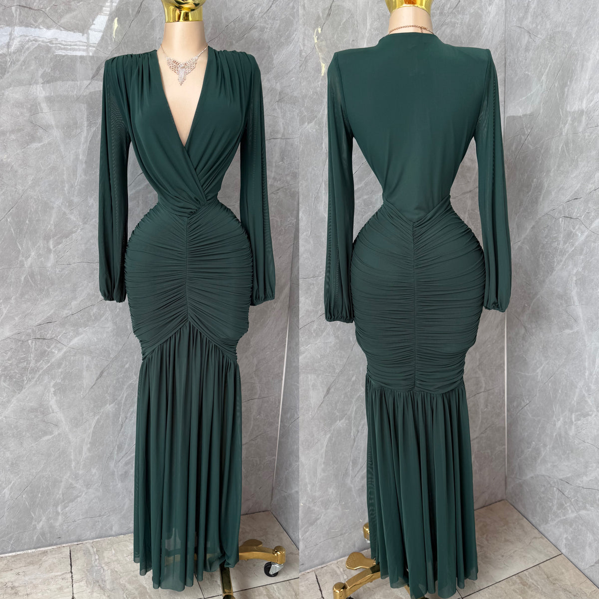 Vestido verde mesh 💚