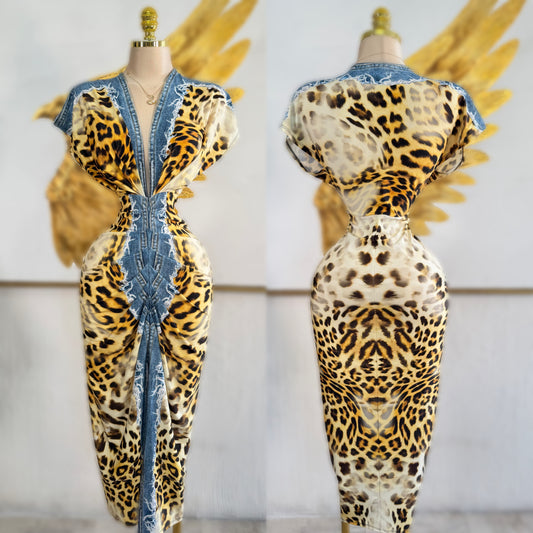Vestido animal print licra ✨