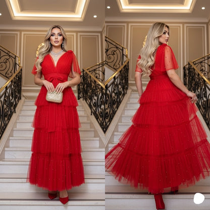Vestido tulle perlas ❤️