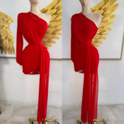 Vestido mesh asimétrico 🌹