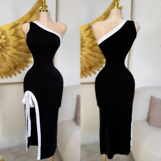 Vestido negro de punto 🖤