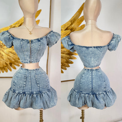 Conjunto mezclilla stretch 🩵